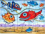 3-D-Collagen Fische Art Konstruktion
