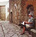 Charles Kaufman sketching in southern France