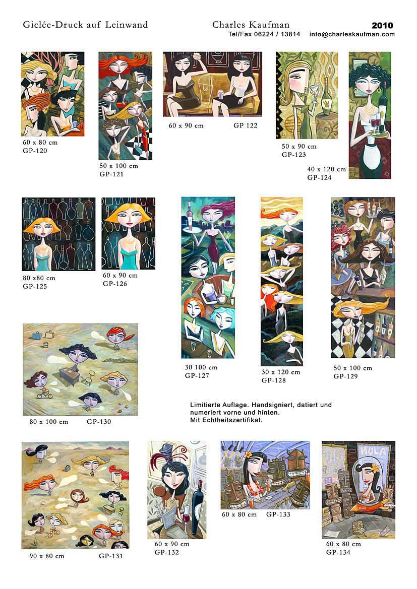 Charles Kaufman Katalog: Dreidimensionale Grafik und Gro&szlig;format Gicl&eacute;e-Druck auf Leinwand
