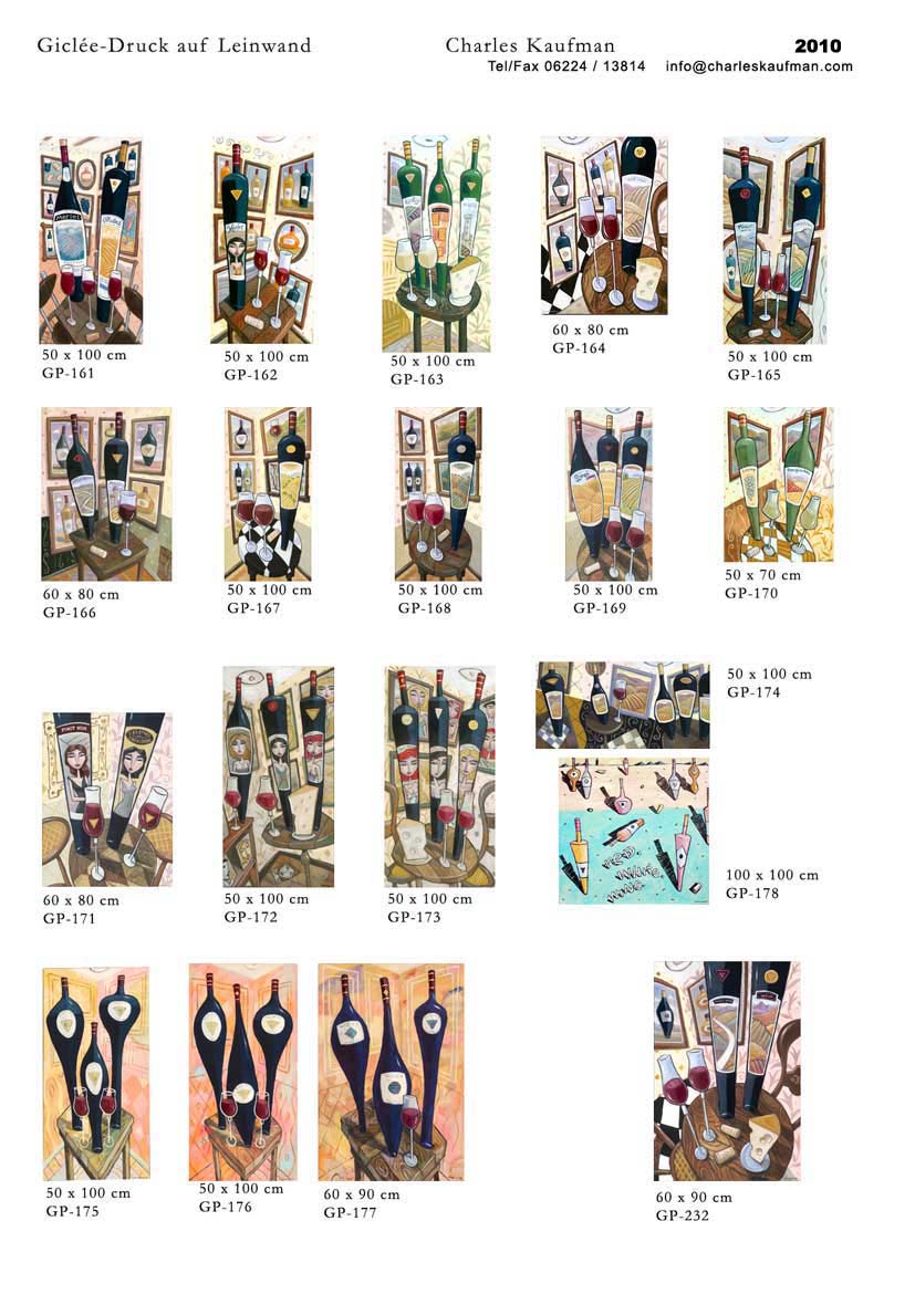 Charles Kaufman Katalog: Dreidimensionale Grafik und Gro&szlig;format Gicl&eacute;e-Druck auf Leinwand