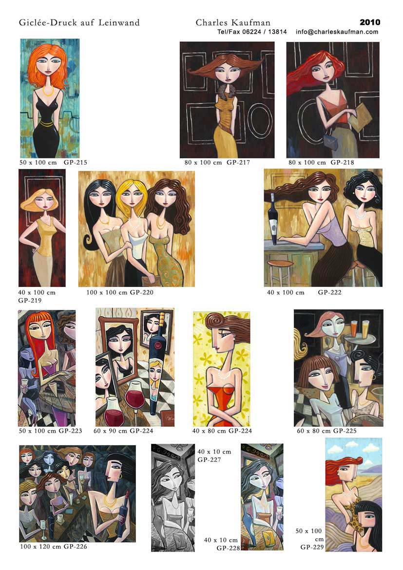 Charles Kaufman Katalog: Dreidimensionale Grafik und Gro&szlig;format Gicl&eacute;e-Druck auf Leinwand