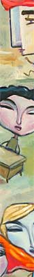 art, paintings,colorful,charles,kaufman,illustrations,gallery