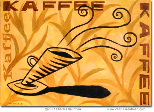 Coffee Artand paintings by Charles Kaufman