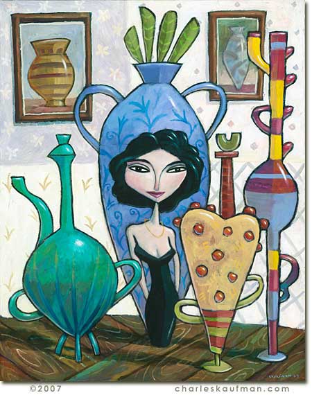 Charles Kaufman,ceramic,still life,painting, Art