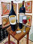 Wine painting