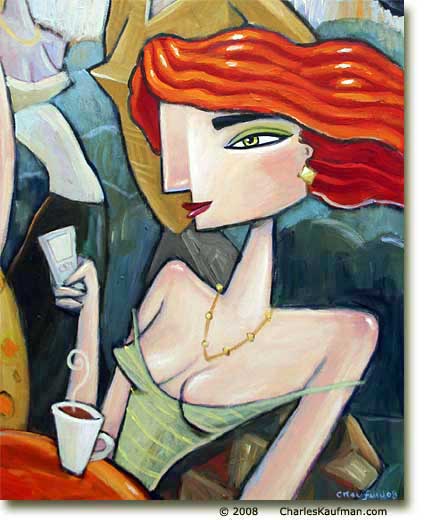 charles kaufman, art, women, painting