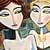 women,woman,art,painting,figurative,kaufman,create,colorful