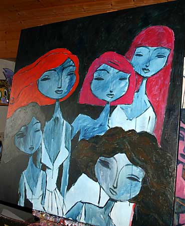Charles Kaufman art and paintings,kaufman,art,women,figurative