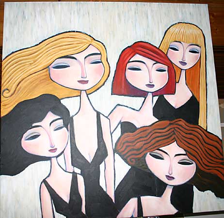 Charles Kaufman art and paintings,kaufman,art,women,figurative