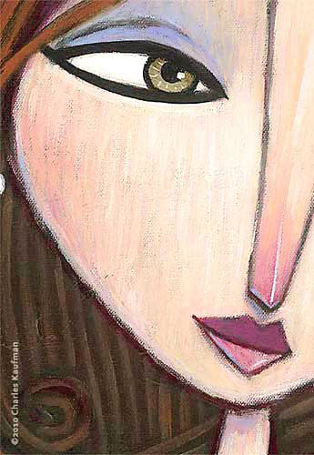 charles kaufman, painting, art,woman,figurative,fashion
