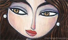 Paintings of Women - Charles Kaufman, charles kaufman, painting, art,woman,figurative,brush strokes,dinner