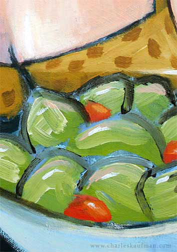 charles kaufman, painting, art,woman,figurative