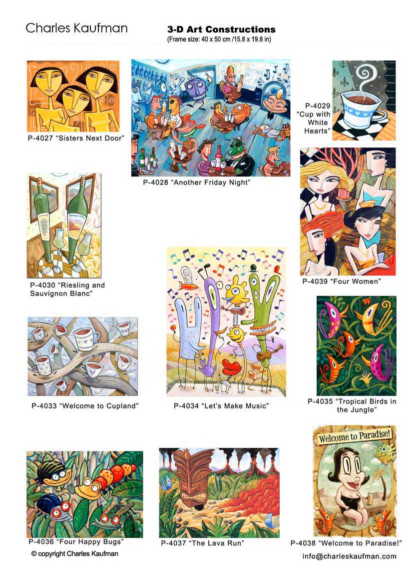 Charles Kaufman Catalog: 3D Art Constructions and Gicl&eacute;e Prints