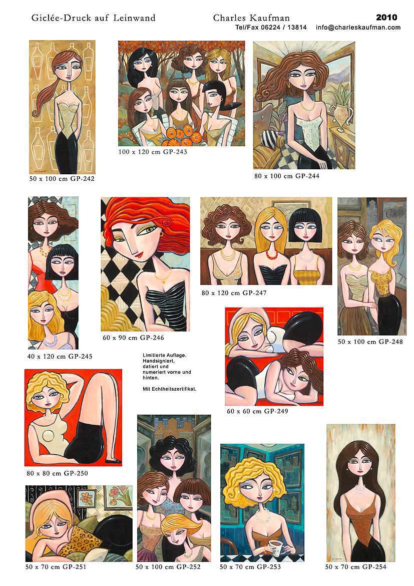 Charles Kaufman Katalog: Dreidimensionale Grafik und Gro&szlig;format Gicl&eacute;e-Druck auf Leinwand