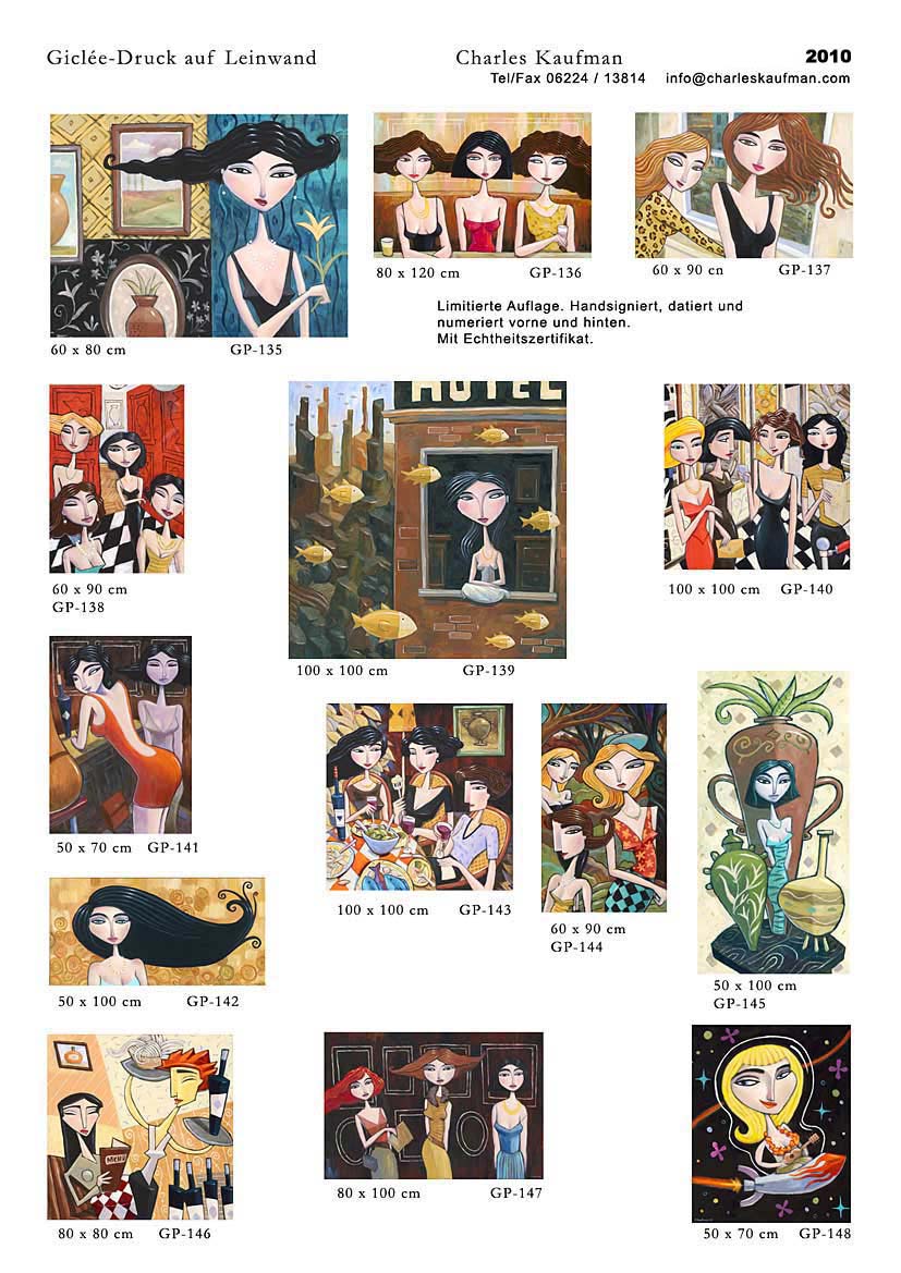 Charles Kaufman Katalog: Dreidimensionale Grafik und Gro&szlig;format Gicl&eacute;e-Druck auf Leinwand