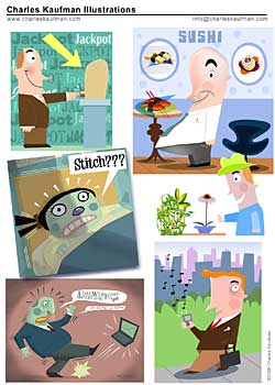 stock,illustrator,illustrations,commercial,spot,flash,comics,cartoons,visual art,graphics,freelance,Charles Kaufman,cartoonist,editorial,animation
