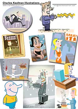 charles kaufman, illustrations