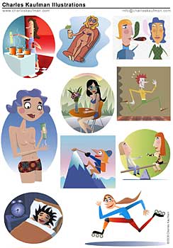 charles kaufman, illustrations