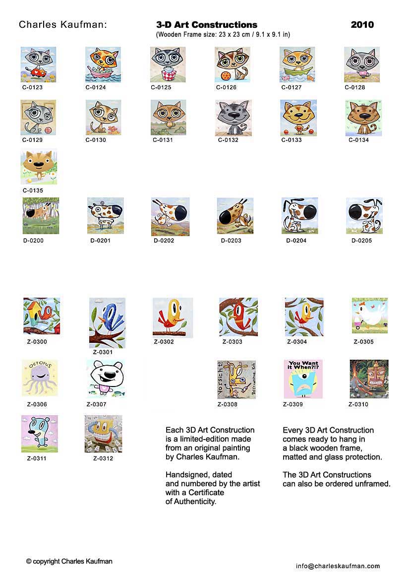 Charles Kaufman Catalog: 3D Art Constructions and Gicl&eacute;e Prints