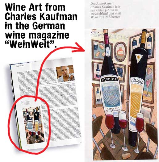 charles kaufman, weinwelt,painting,magazine,wine,art