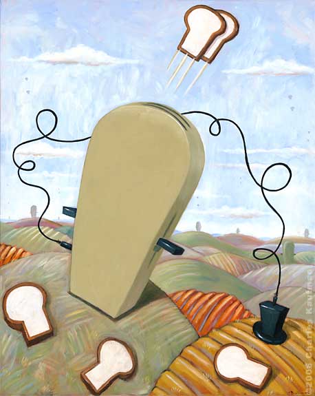 Charles Kaufman Original Art: Landscape - Looking West Across the Toaster Hills