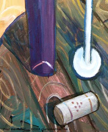 Wine painting