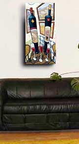 Wein Malerei von Charles Kaufman - Red Wine - France & Italy