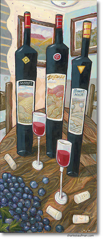 Kunst,Bildende Kunst,Haare,kunst,bildlich,bild,malerei,Frauen,Acryl,zeitgenössisch,malen,impressionist,Leinwand,Charles,Kaufmann,Kaufman,Merlot, Zinfande, Pinot Noir