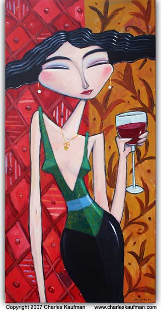 women, Artand paintings by Charles Kaufman