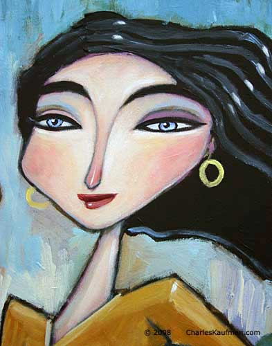 charles kaufman, art, women, painting