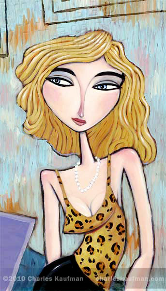 Art and Paintings by Charles Kaufman-"Blonde"