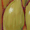 Art and Paintings by Charles Kaufman- Note the brushstrokes and blending of the paints in these close-up, detail views.