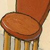 Art and Paintings by Charles Kaufman- Note the brushstrokes and blending of the paints in these close-up, detail views.
