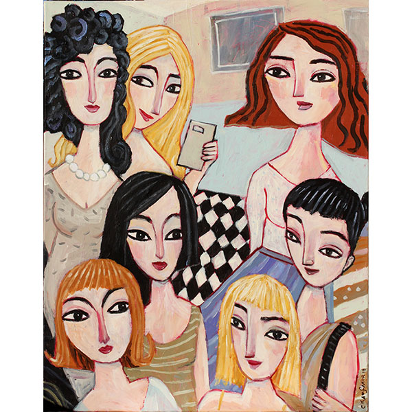 "Seven Friends" Figurative art by Charles Kaufman