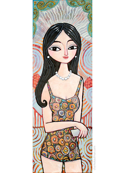 "seven friends" Figurative art by Charles Kaufman